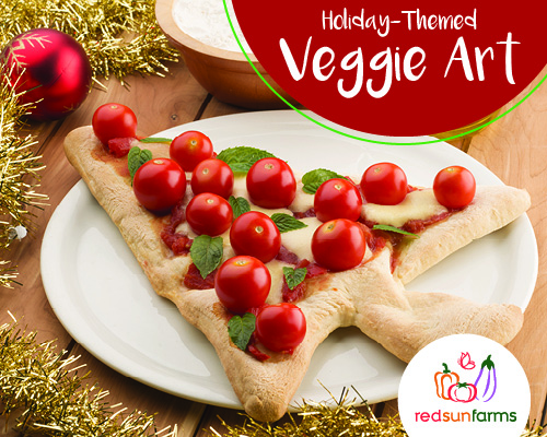 Holiday-Themed Veggie Art
