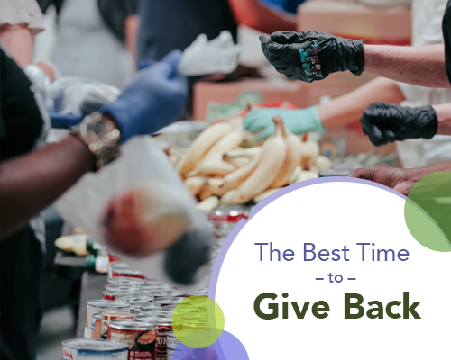 The Best Time to Give Back