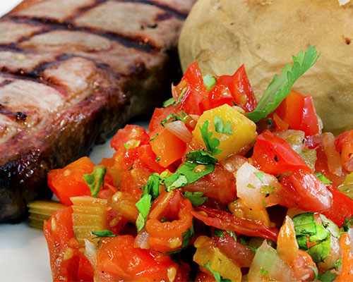 Father’s Day Dish: Grilled Steak with Tomato Chutney