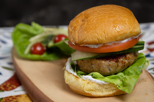 Greek Turkey Burger