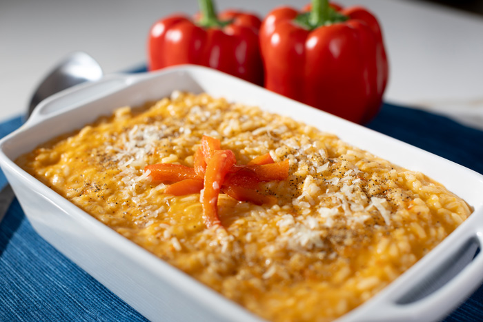 Roasted Red Pepper Risotto