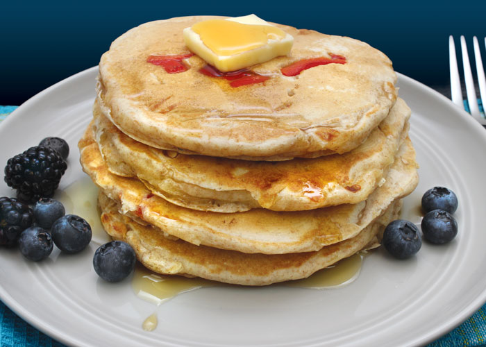 Cheddar and Roasted Red Pepper Pancakes