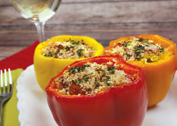 Curry Chicken Stuffed Peppers