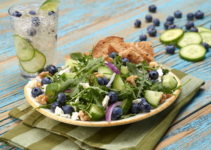 Cucumber Blueberry Salad