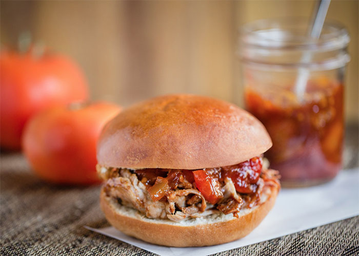 Pulled Pork Sliders with Tomato Chutney
