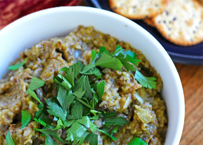 Roasted Eggplant & Sweet Onion Dip