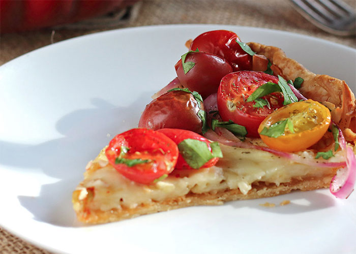 Tomato, Zucchini & Red Onion Tart